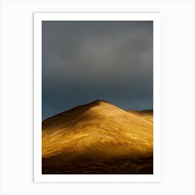 Sunset Mountain In Iceland Art Print