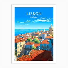 Portugal Lisbon Travel Copy Art Print