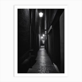 Alleyway At Night Art Print