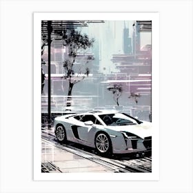 Futuristic Sports Car 1 Art Print
