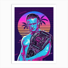 Ilja Dragunov 80s Retro Art Print