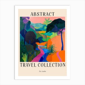 Abstract Travel Collection Poster Sri Lanka 2 Art Print