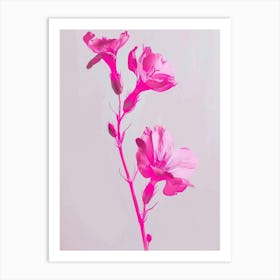 Hot Pink Snapdragon 2 Art Print