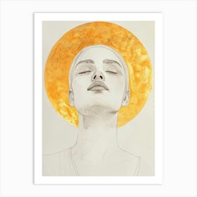 Golden Angel Art Print