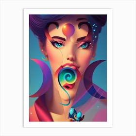 WICCAN GODDESS Art Print