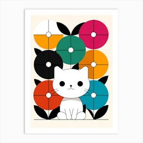 Kawaii Cat 6 Art Print