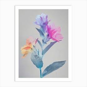 Iridescent Flower Celosia 3 Art Print