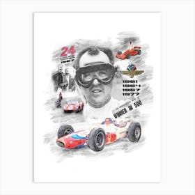 A.J. Foyt Art Print