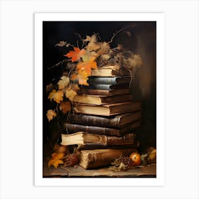 Autumn Books 1 Art Print