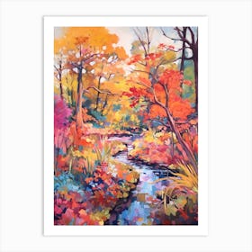 Autumn Gardens Painting Royal Botanical Gardens Burlington Canada 2 Art Print