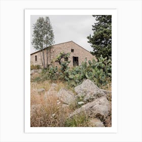 Barn In A Field Art Print