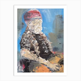 Willy Nelson Abstract Portrait Art Print