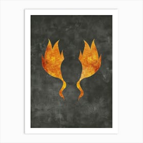 Fire And Ice 1 Art Print