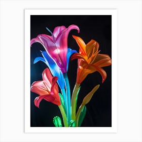 Bright Inflatable Flowers Lily 3 Art Print