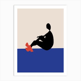 Silhouette Of A Woman Part 2 Art Print