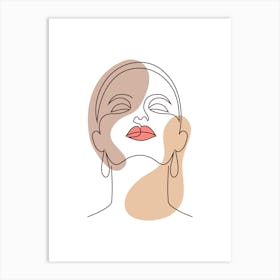 Portrait Of A Woman.6 Art Print