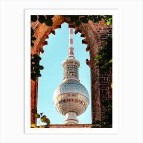 Berlin Tv Tower From The Old Monastery 02 Art Print