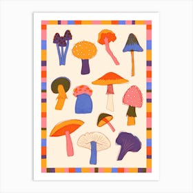 Mushrooms Art Print