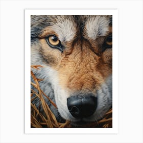 Honshu Wolf Eye 1 Art Print