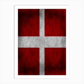 Sovereign Military Order Of Malta Flag Texture Art Print