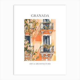 Granada Travel And Architecture Poster 4 Art Print