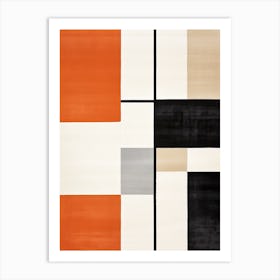 Retro Radiance; Geometric Art In The Mid Century Art Print