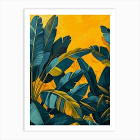 Banana Leaves 4 Art Print