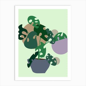 Monstera Plant Art Print