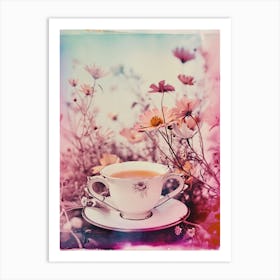 Polaroid Inspired Afternoon Tea 1 Art Print