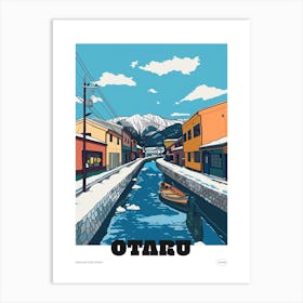 Otaru Japan 3 Colourful Travel Poster Art Print