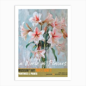 A World Of Flowers, Van Gogh Exhibition Amaryllis 2 Art Print