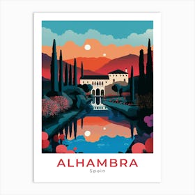 Spain Alhambra Travel Art Print