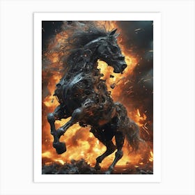 Fire Horse Art Print