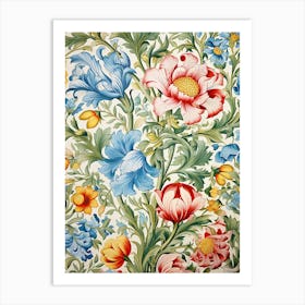 Floral Wallpaper 113 Art Print