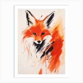Fox in Ink Art Print