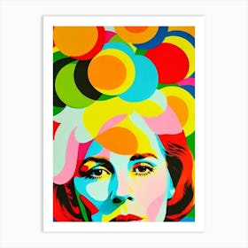 Liv Ullmann Colourful Pop Movies Art Movies Art Print