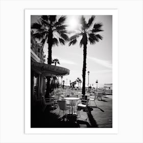 Cannes, Black And White Analogue Photograph 1 Art Print