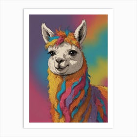 Llama Canvas Print 1 Art Print