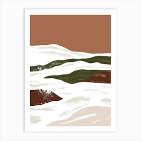 Snowy Landscape Art Print