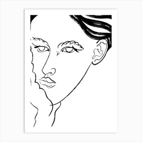 Portrait Of A Woman Art Print Art Print