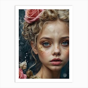 Portrait of a magical fairy 5 Art Print