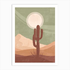 Cactus In The Desert 34 Art Print