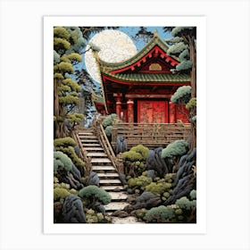 Shinto Shrines Japanese Style 3 Art Print