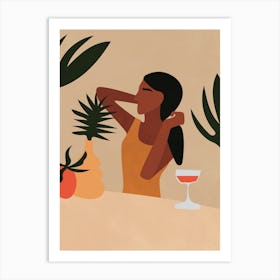 Tropical Girl Art Print