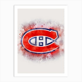 Montreal Canadiens Watercolor Art Print