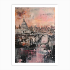 London Impasto Cityscape Art Print