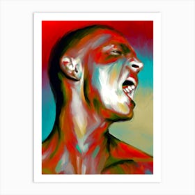 Angry Man Art Print