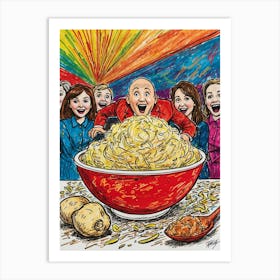 Big Bowl Of Pasta Art Print