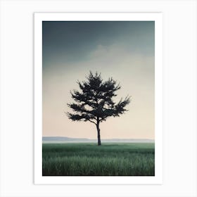 Lone Tree In A Field 1 Art Print