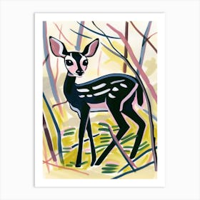 Fawn Illustration 2 Art Print